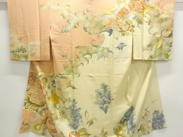 Japanese Kimono / Chirimen Kinsha Silk